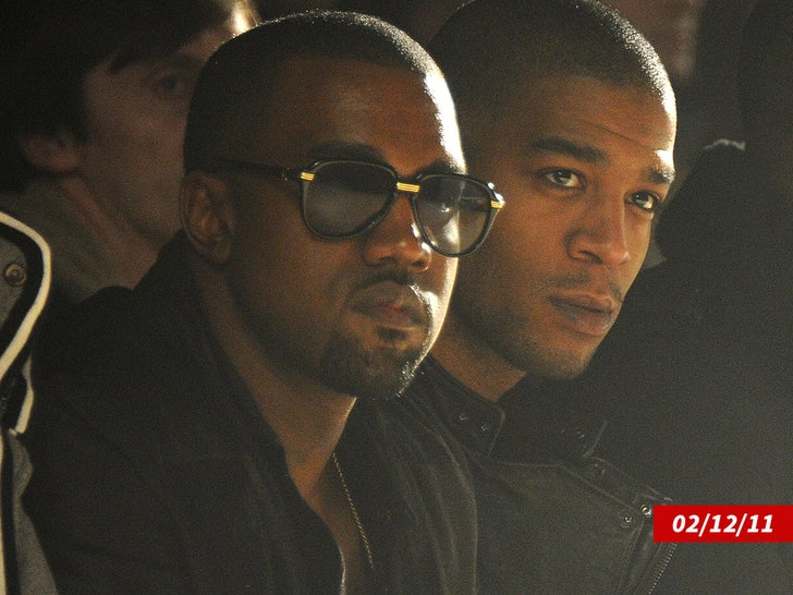 kanye west kid cudi fashion show