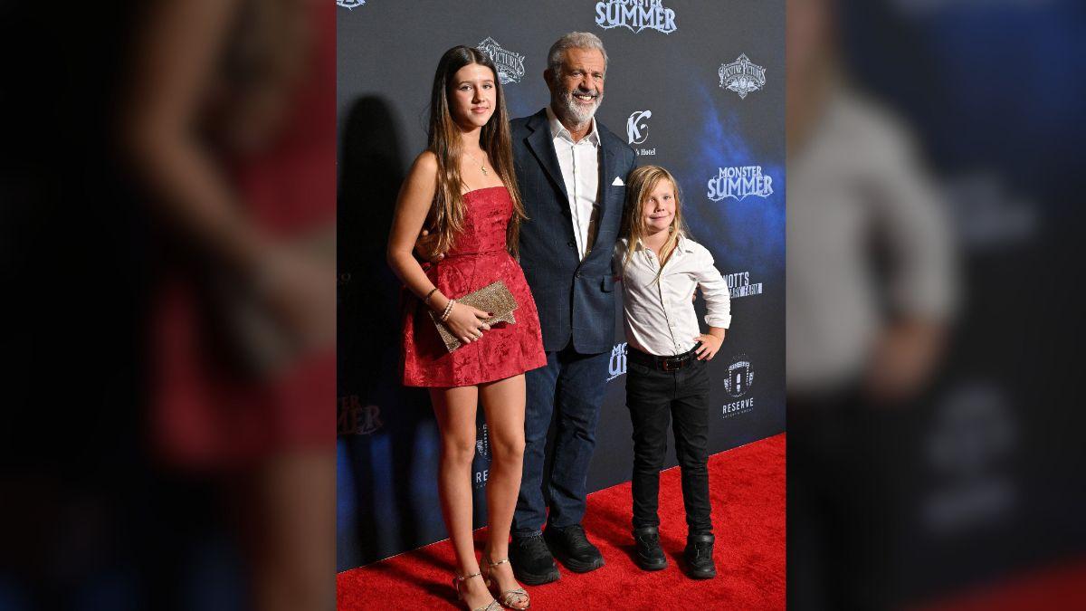 Lucia and Lars joined Gibson on the red carpet for the premiere of his film 'Monster Summer' in September 2024.