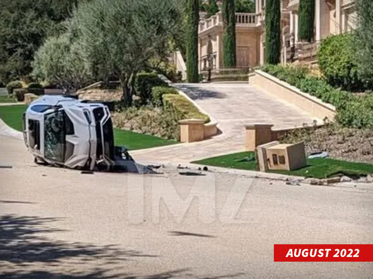 Scott Disick's Lamborghini Flipped