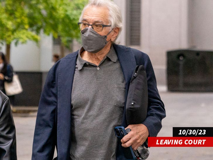 Robert DeNiro leaving court