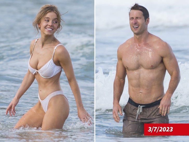 Sydney Sweeney and Glen Powell Show Off Beach Bods Down Undah