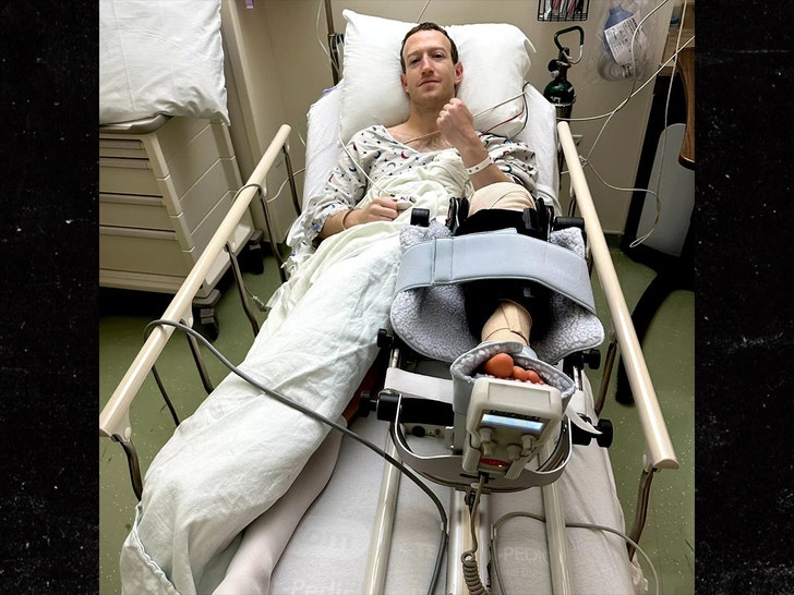 Mark Zuckerberg torn acl hospital insta 5