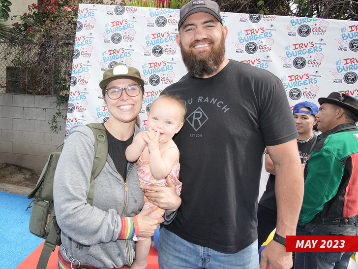 Ronda Rousey, La'akea Makalapuaokalanipo Browne and Travis Browne
