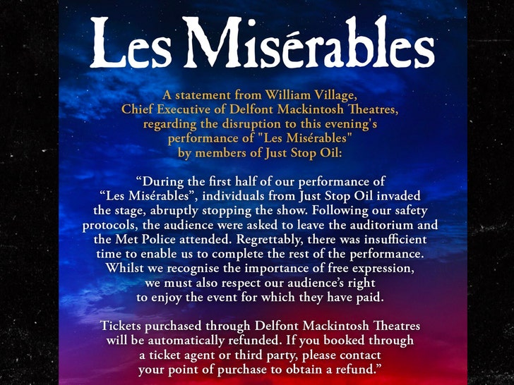 Les Misérables statement