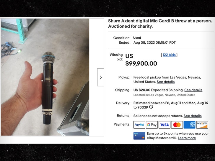 cardi b mic ebay