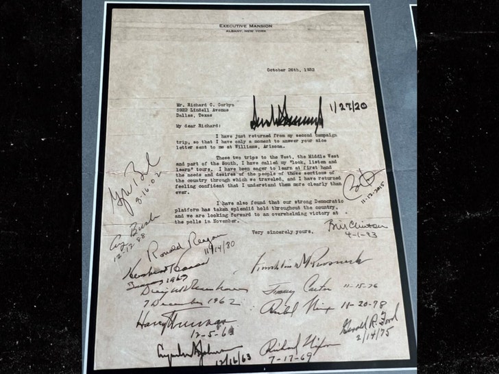 A unique letter signed by 14 Presidents momentsintime 1