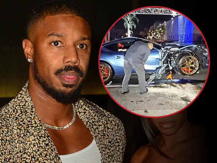 michael b jordan car crash