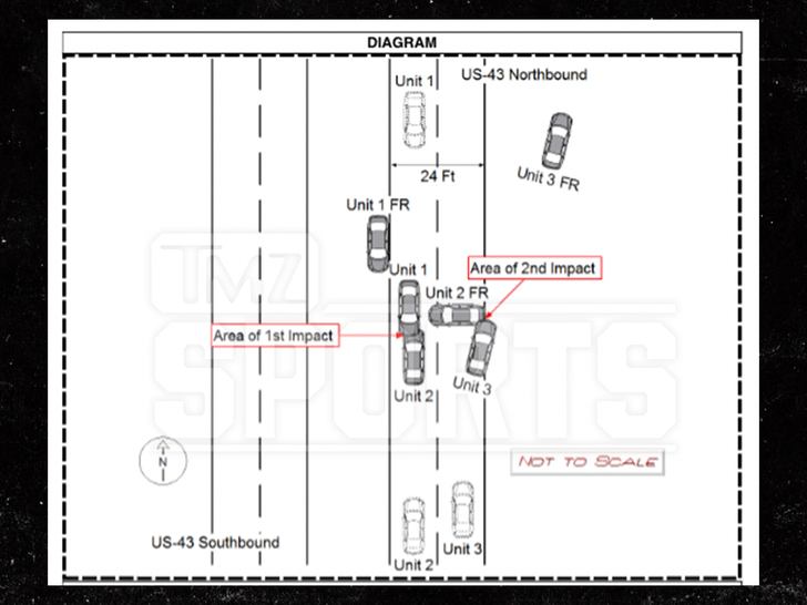 Michael Jefferson car accident diagram