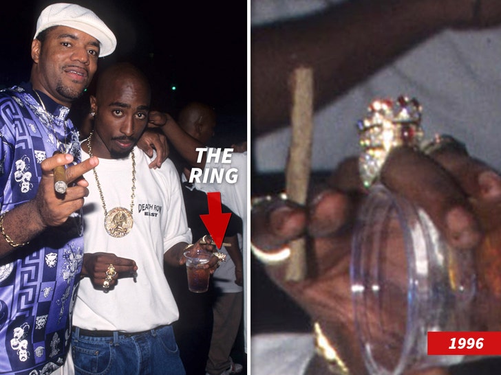 tupac with drake ring 1996 getty 1