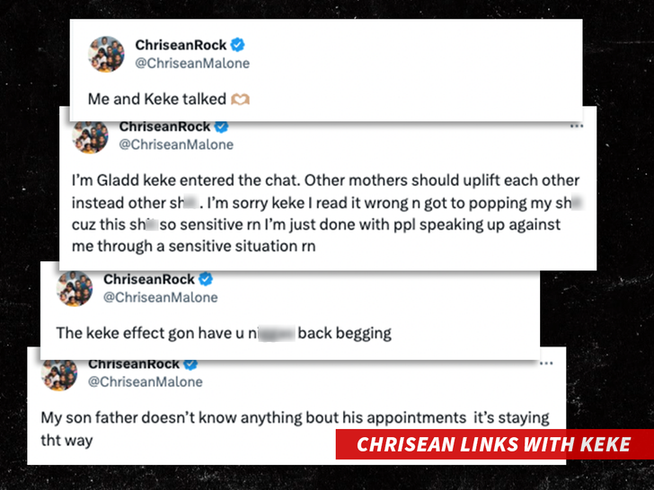 Chrisean Links with Keke tweets