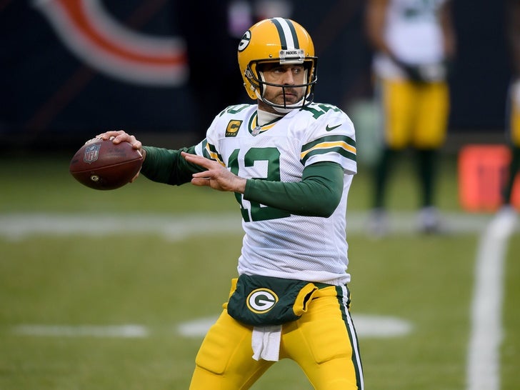 Aaron Rodgers On The Field