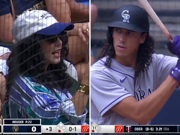 Vanessa Hudgens Cheers On Fiancé Cole Tucker At Rockies Game