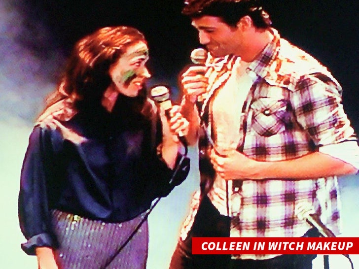 Colleen in Witch Makeup