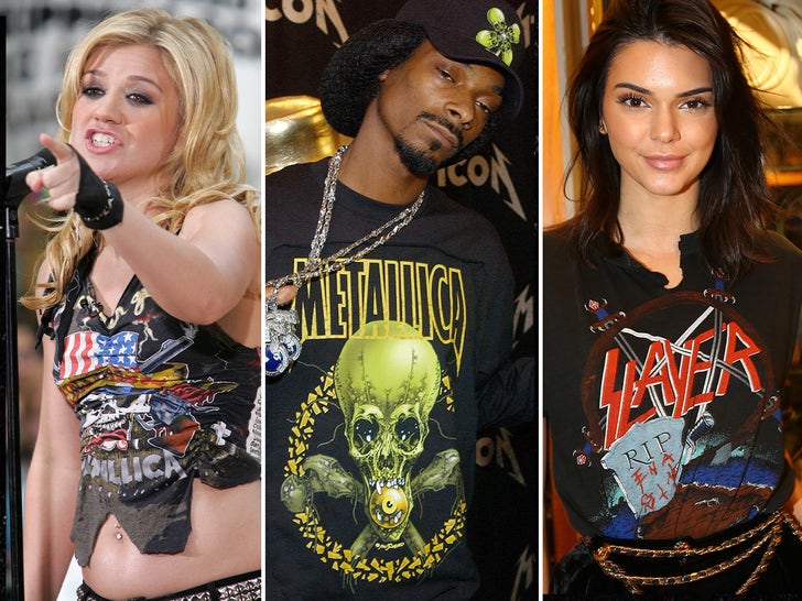 Celebs Wearing Metal Band Shirts