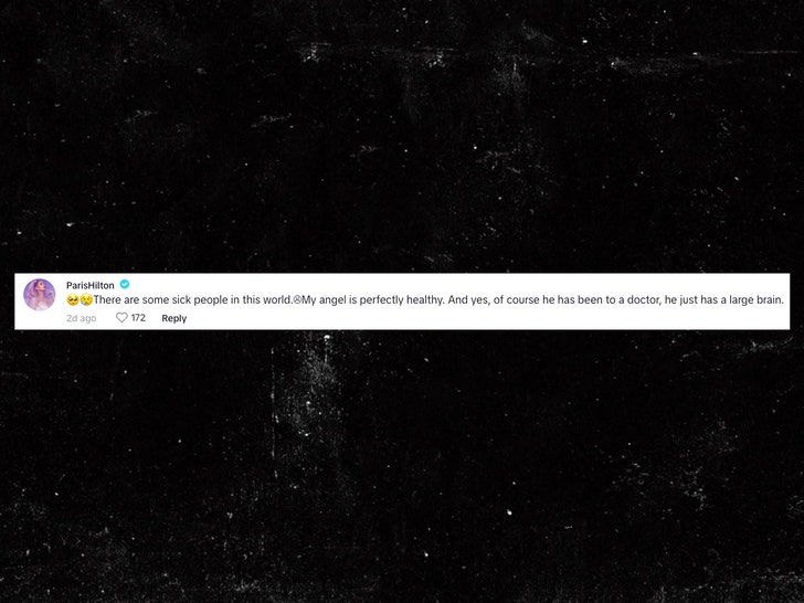 paris hilton comment on new baby tiktok 1