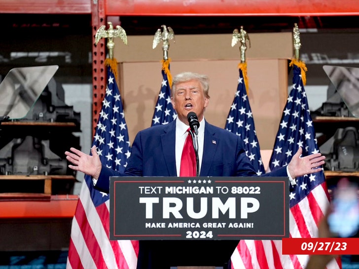 Donald Trump In Michigan During GOP Debate