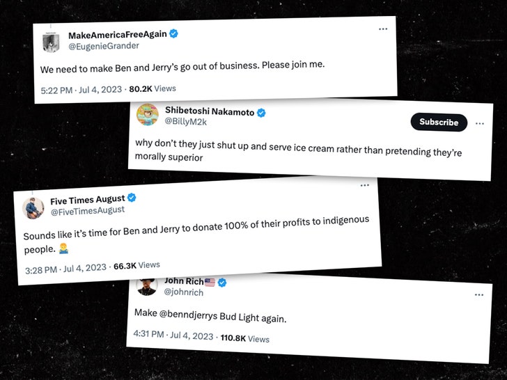 ben and jerrys tweets