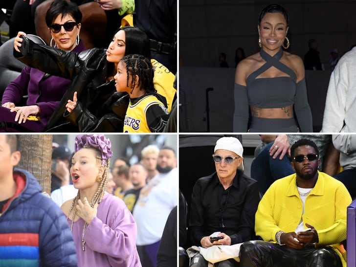 Stars At The Lakers Game