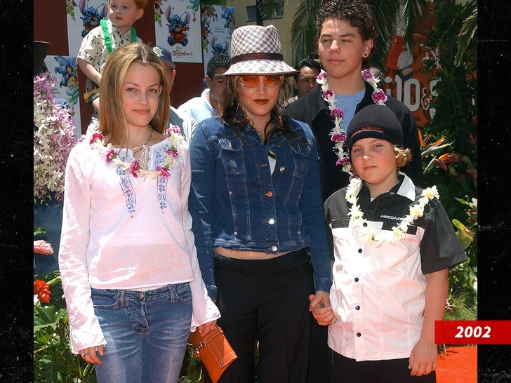 Lisa Marie Benjamin and Riley Keough