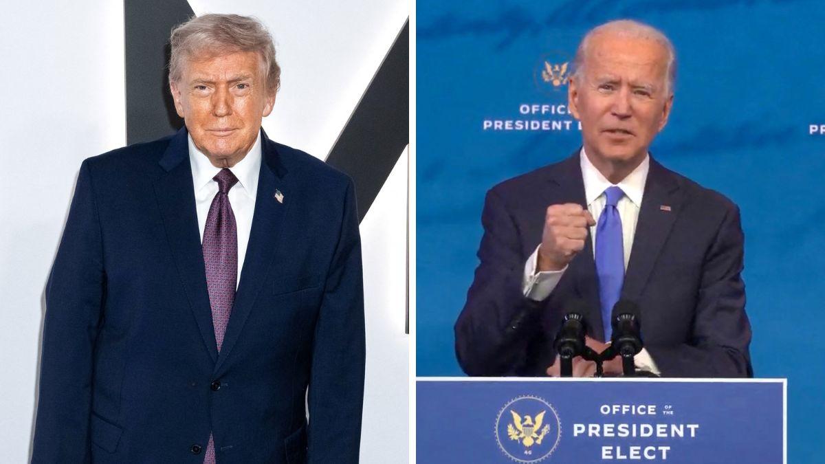 Photo of Donald Trump, Joe Biden