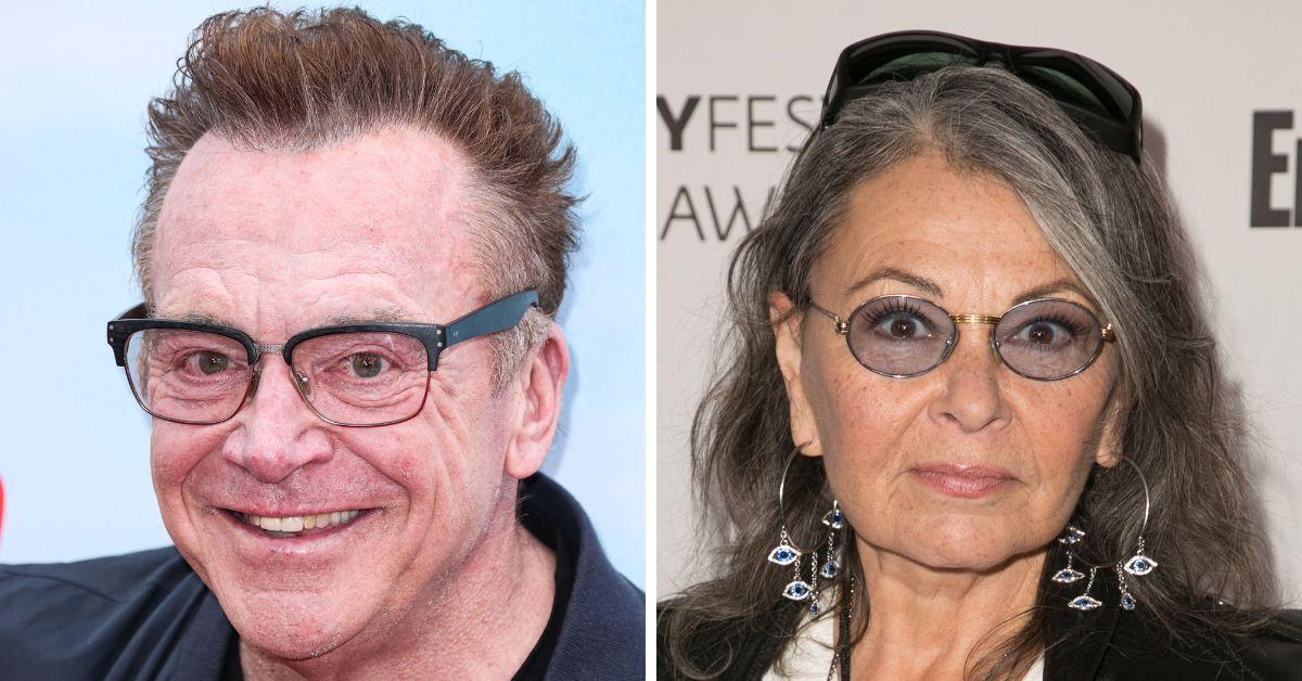 Photo of Tom Arnold and Roseanne Barr