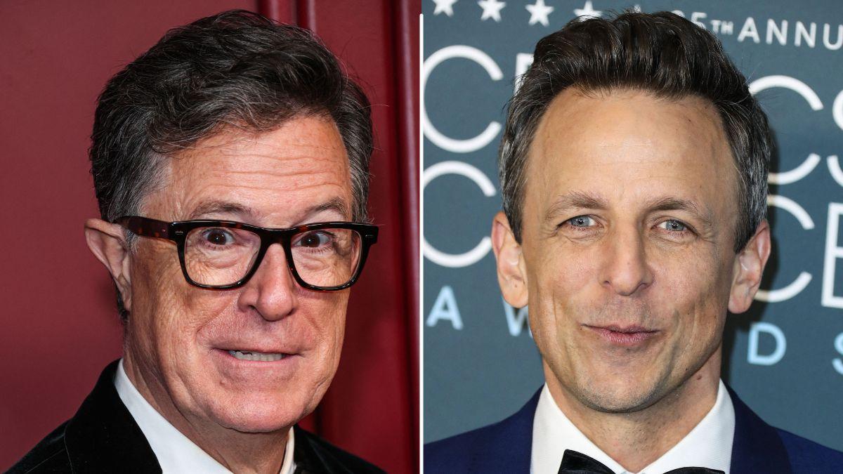 cbs-bosses-counting-minutes-stephen-colbert-exit-2-1771924812336 Colbert told Seth Meyers, 'the people I do it with' are his favorite part of the job.
