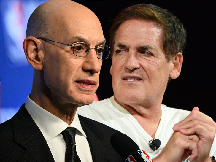 040823 adam silver facing off with mark cuban getty